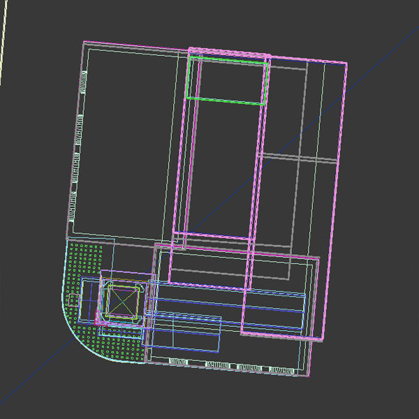 Detailed Movie Theater Exterior 3D model_10