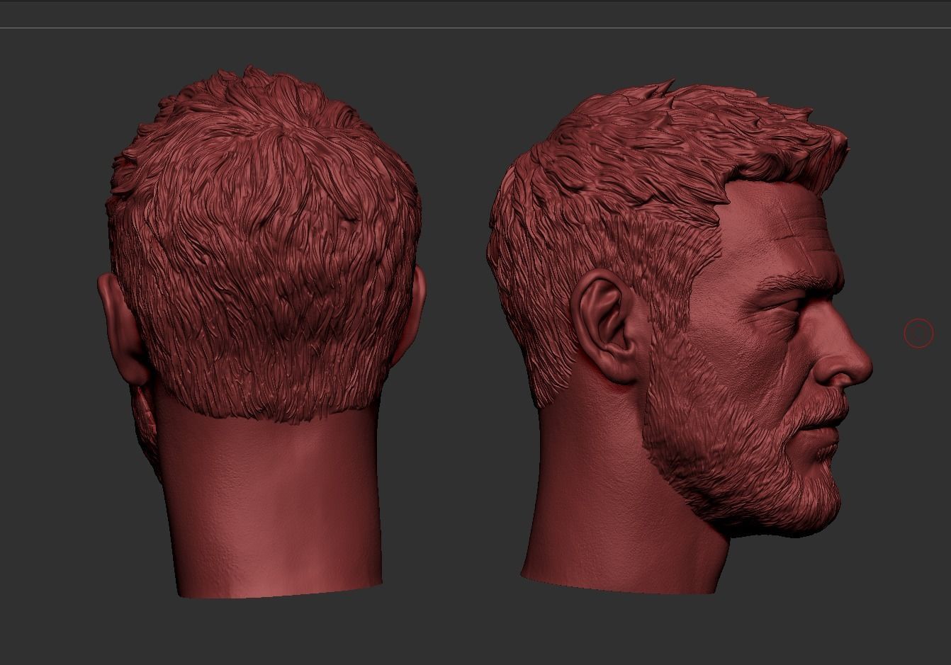 Thor- Chris Hemsworth Head 3D print model_7