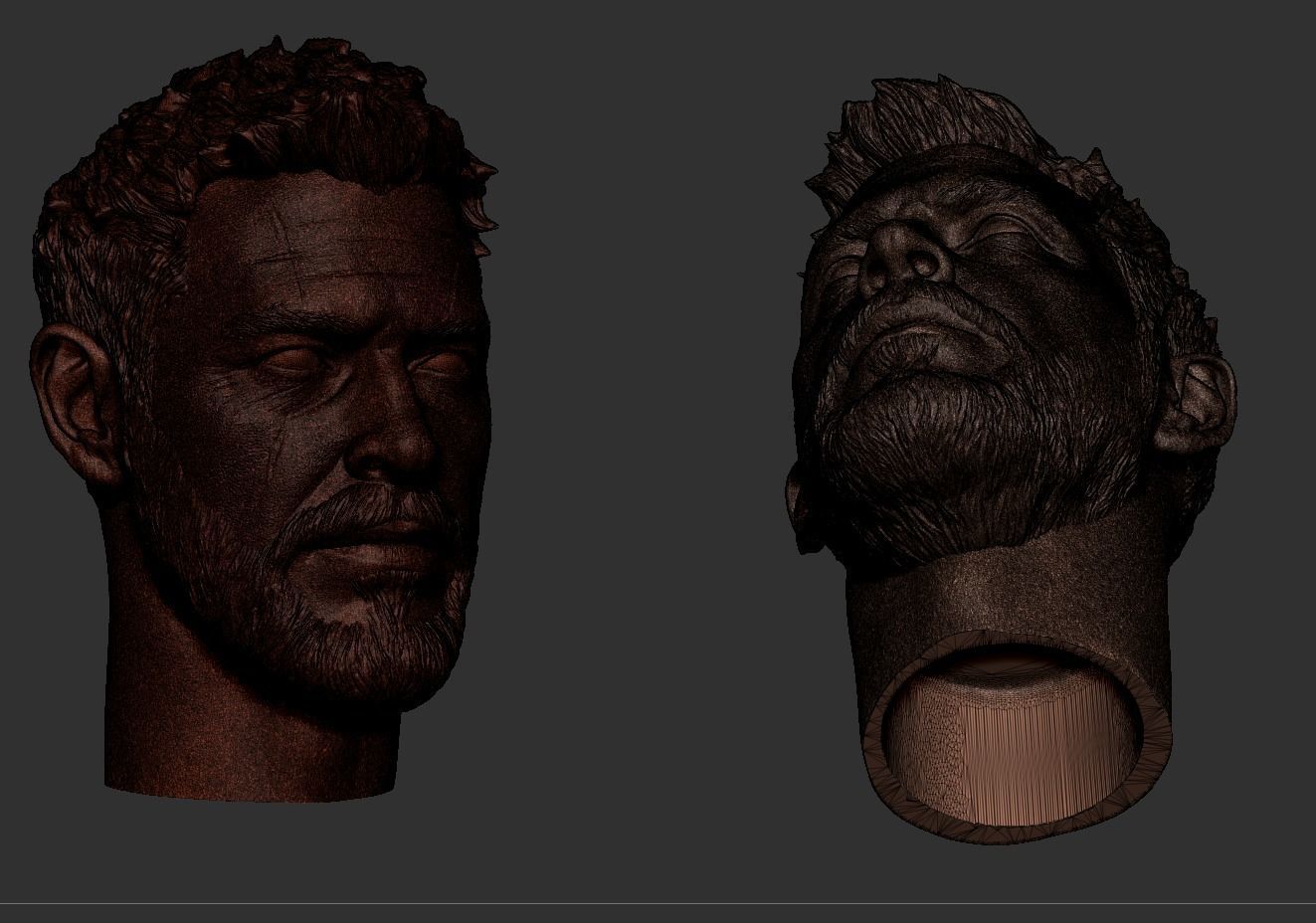 Thor- Chris Hemsworth Head 3D print model_10