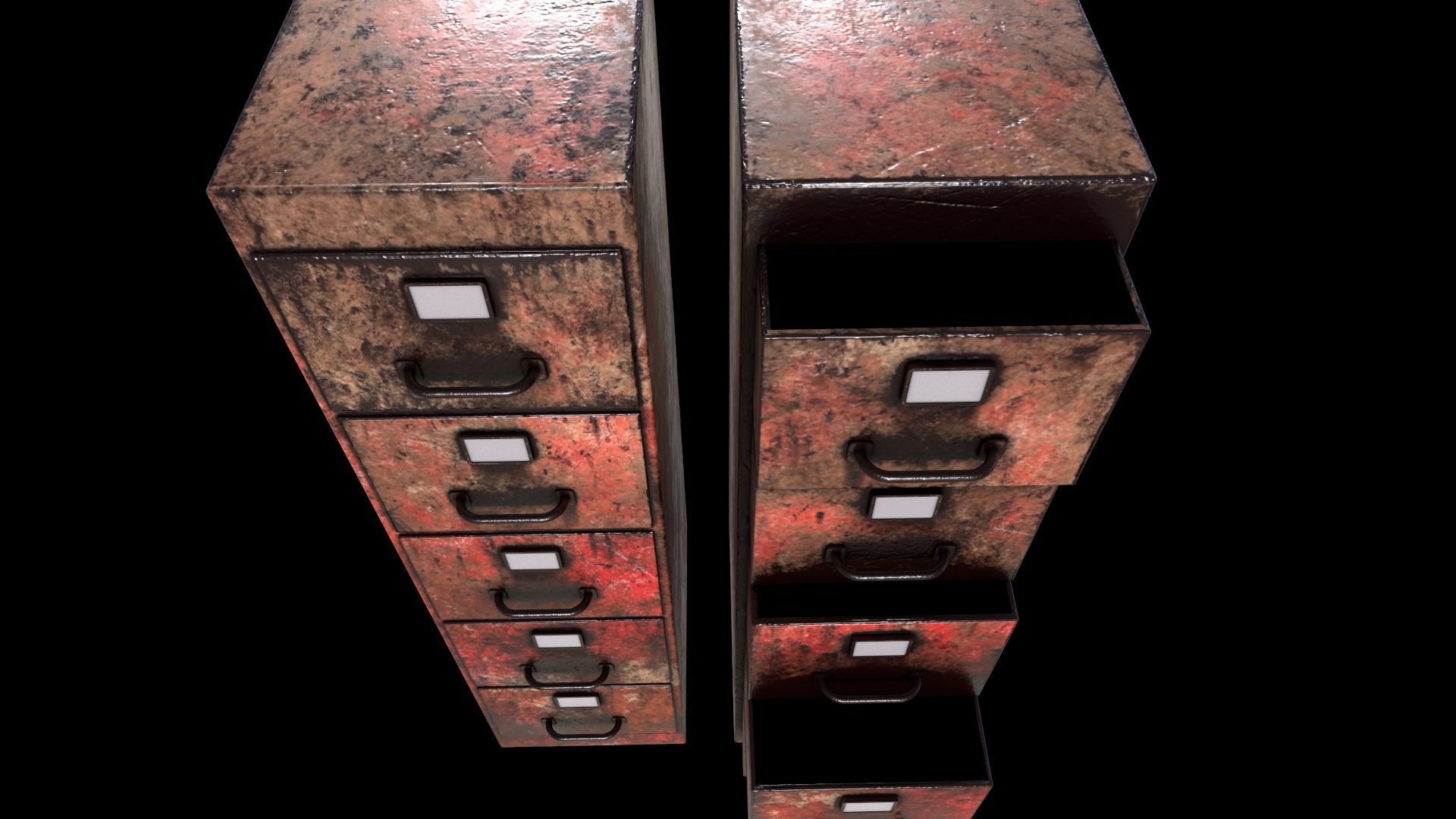 Cabinet V1 - 008 Low-poly 3D model_14