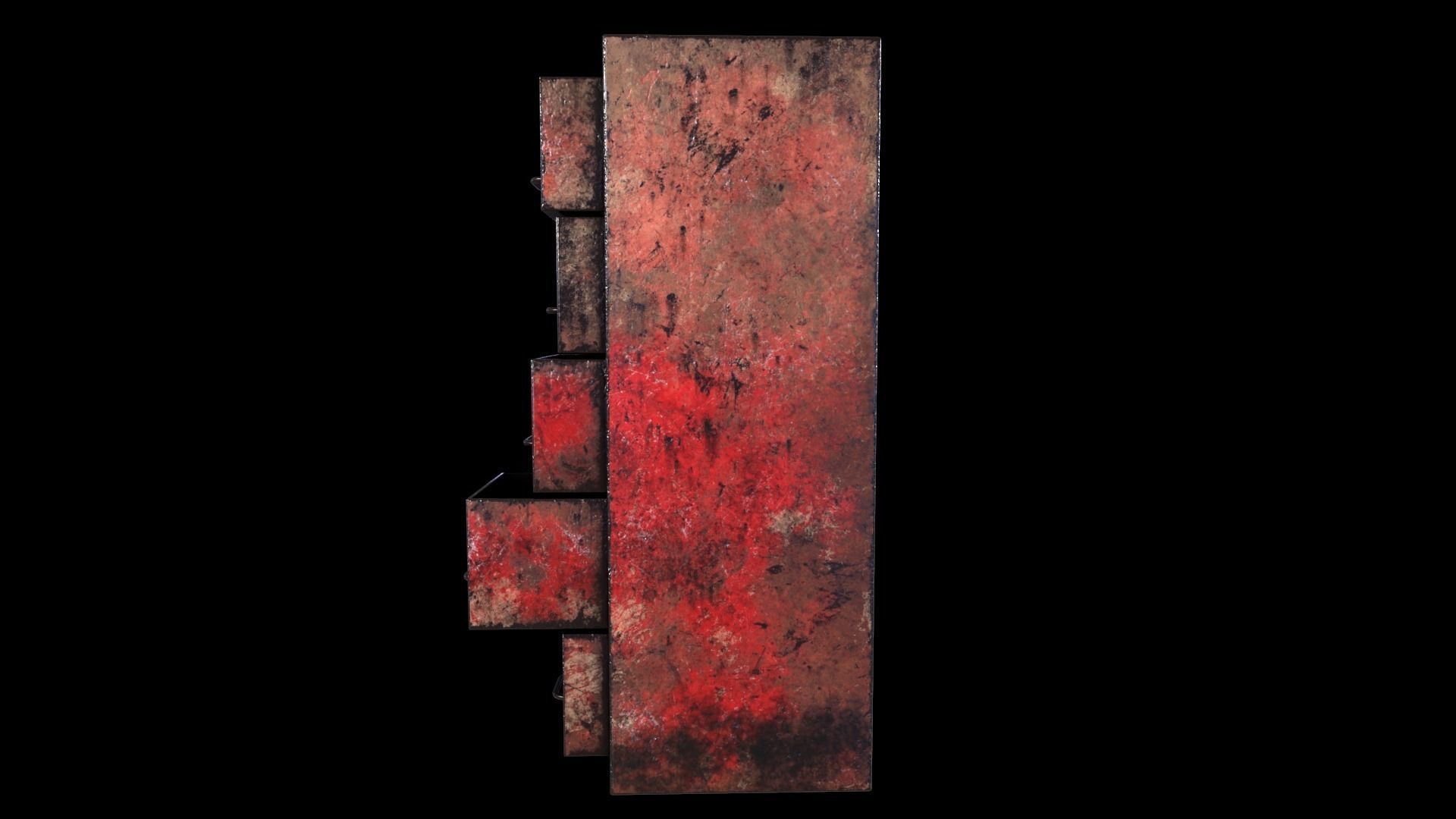 Cabinet V1 - 008 Low-poly 3D model_3