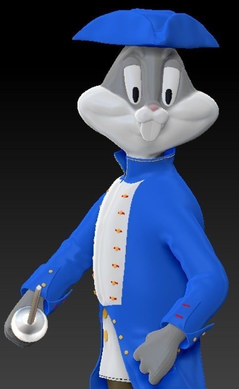 Officer Bugs Bunny Free 3D print model_2