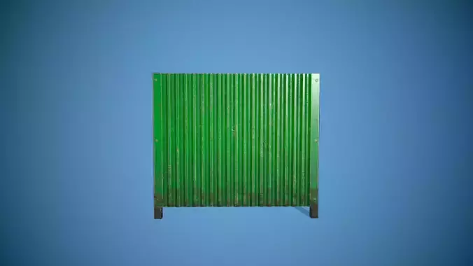 Corrugated fence