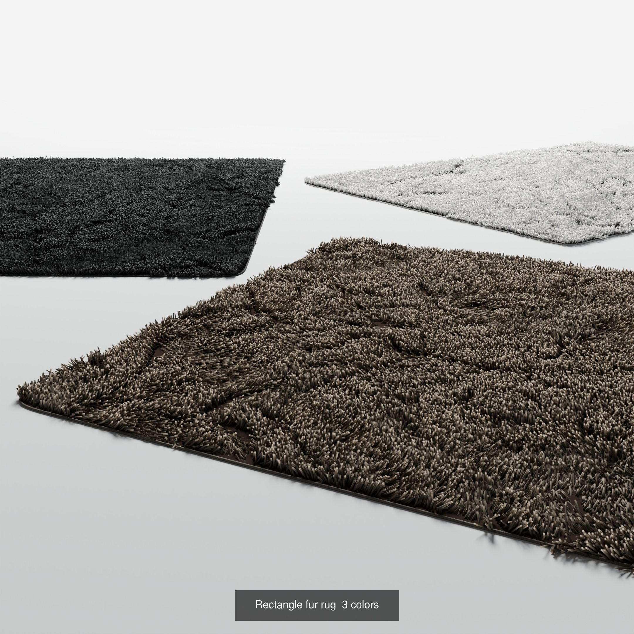 Rugs and Carpets in Various Colors Bundle 3D Model Collection_1