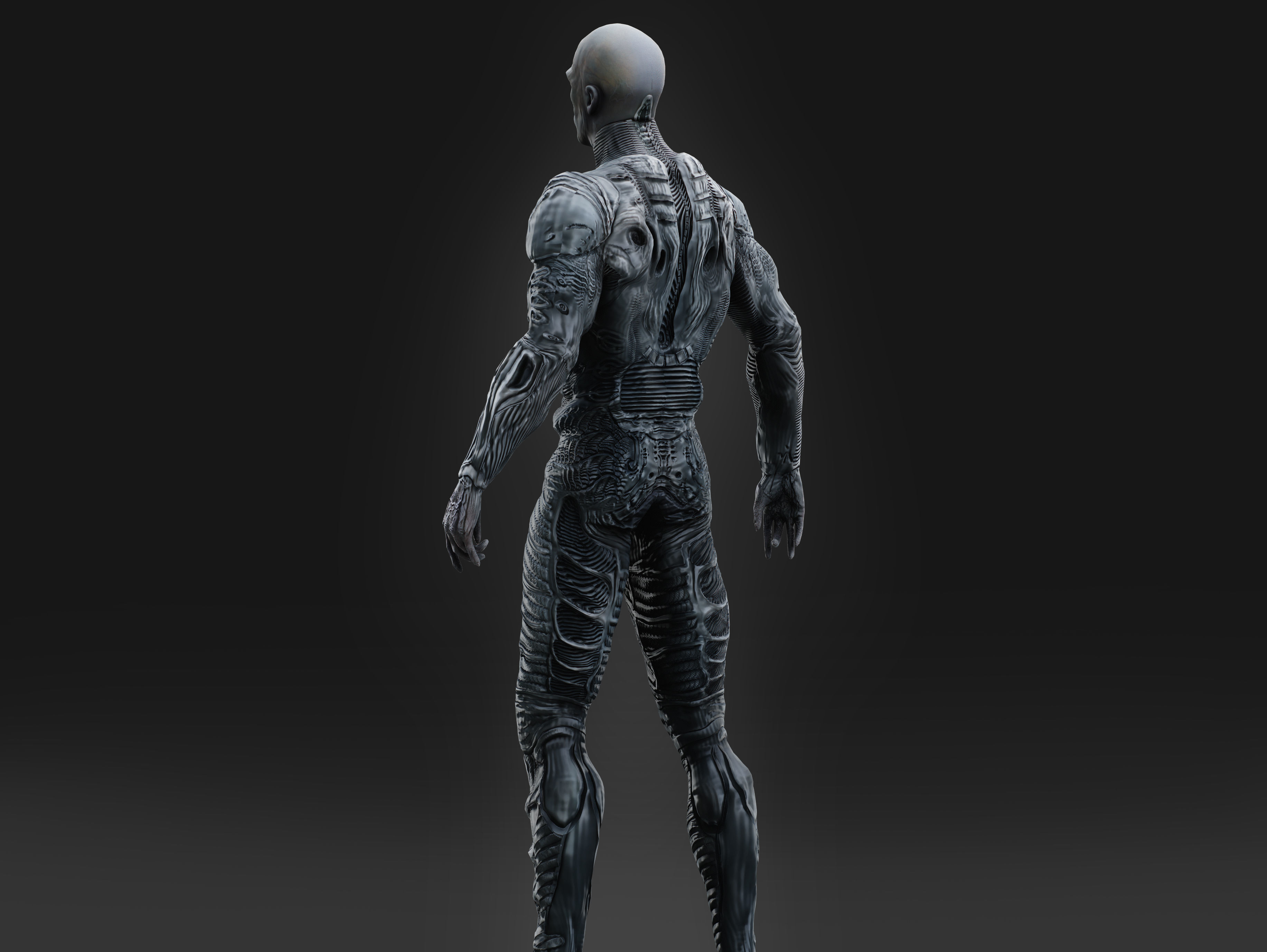 Engineer Prometheus Low-poly 3D model_5