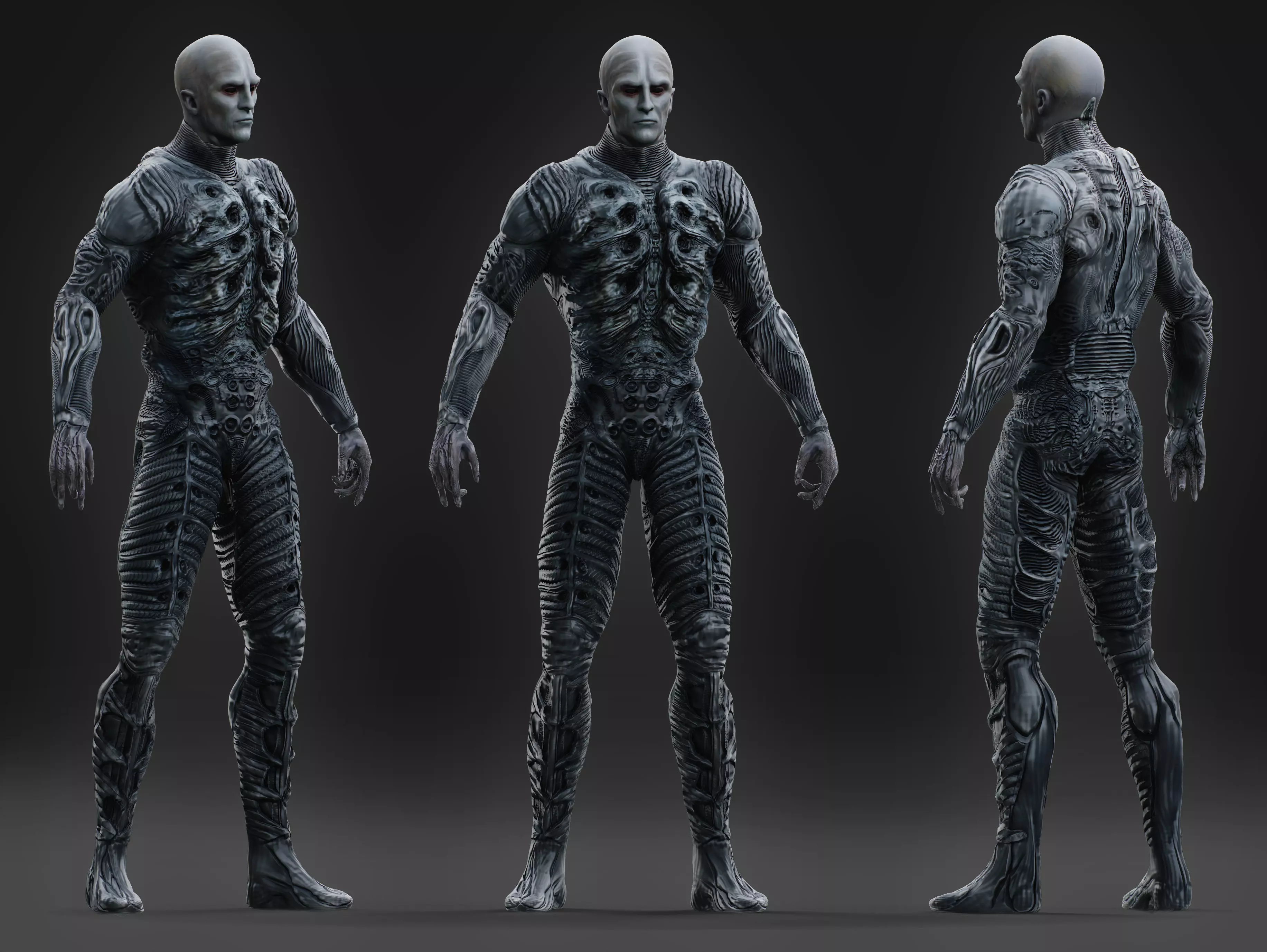 Engineer Prometheus Low-poly 3D model_0