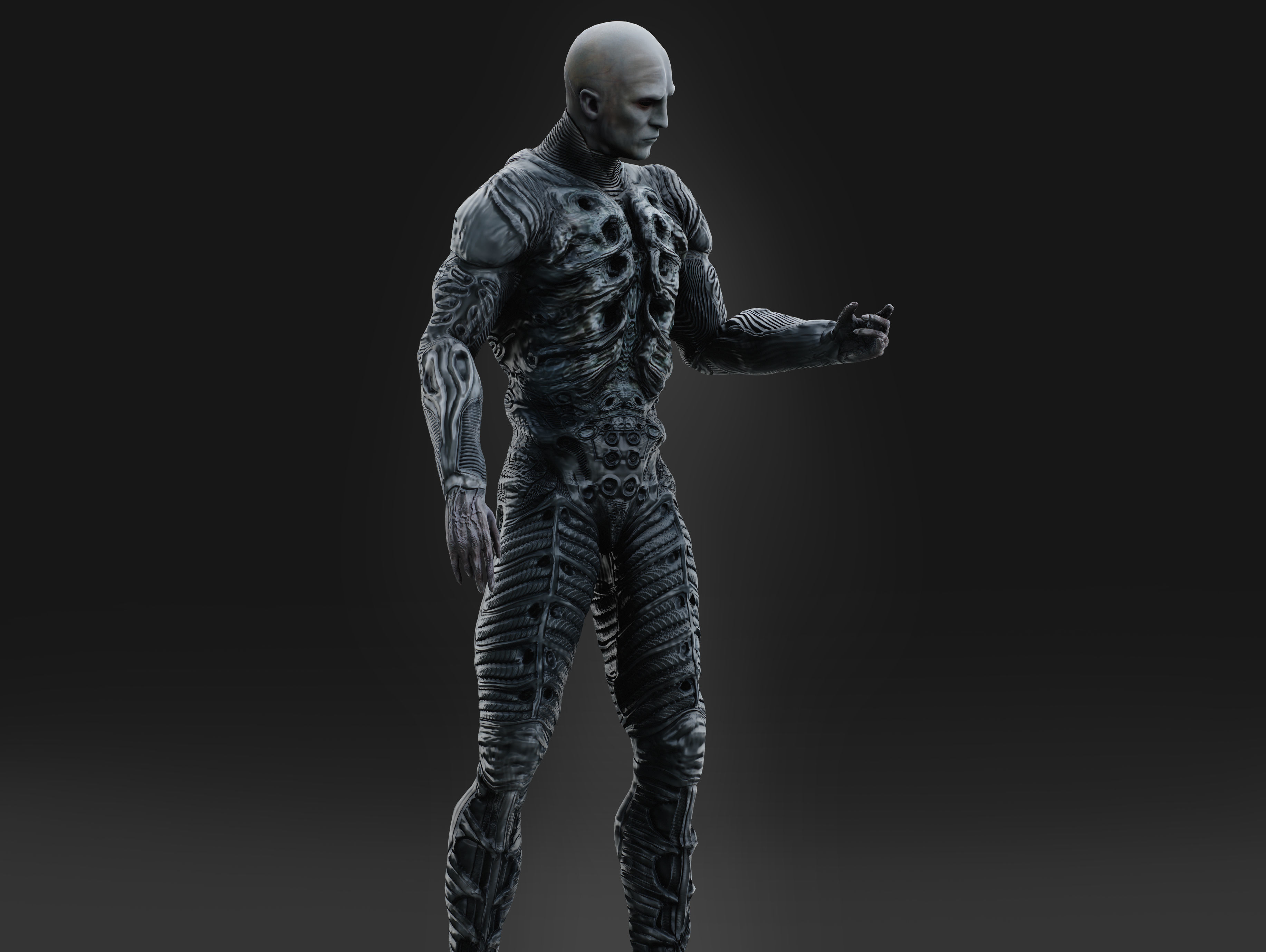 Engineer Prometheus Low-poly 3D model_3