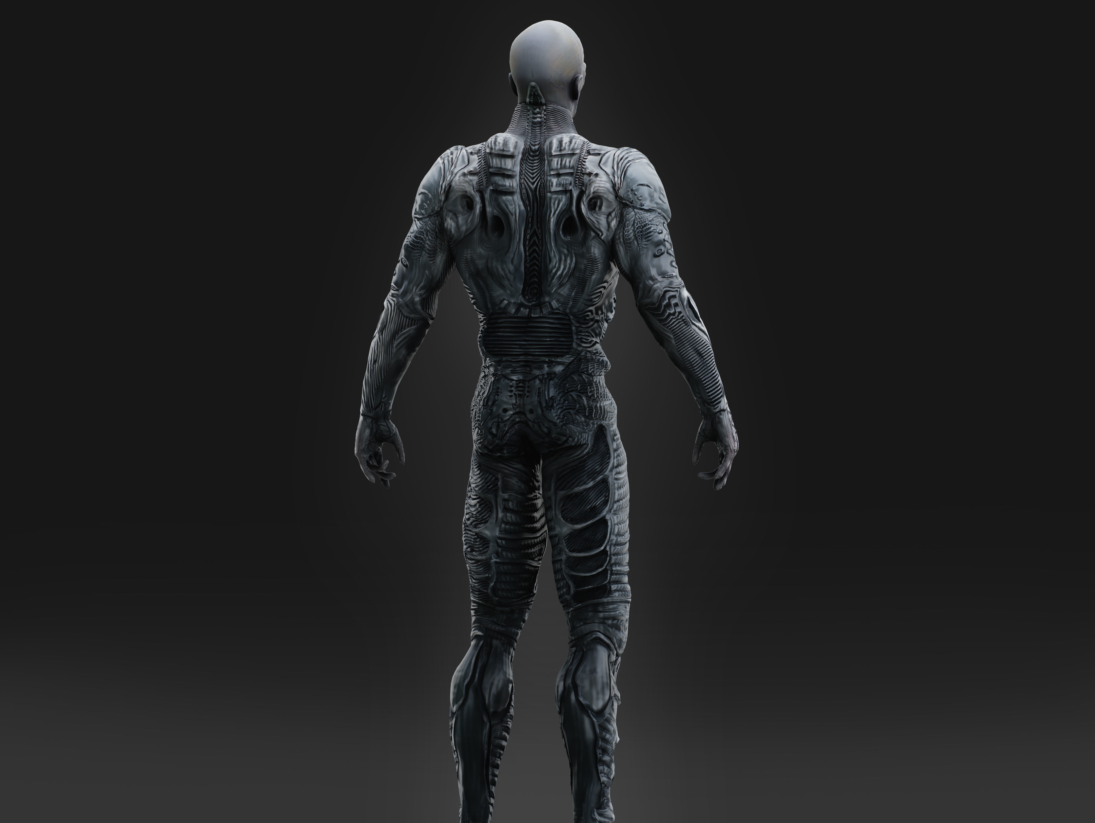 Engineer Prometheus Low-poly 3D model_4