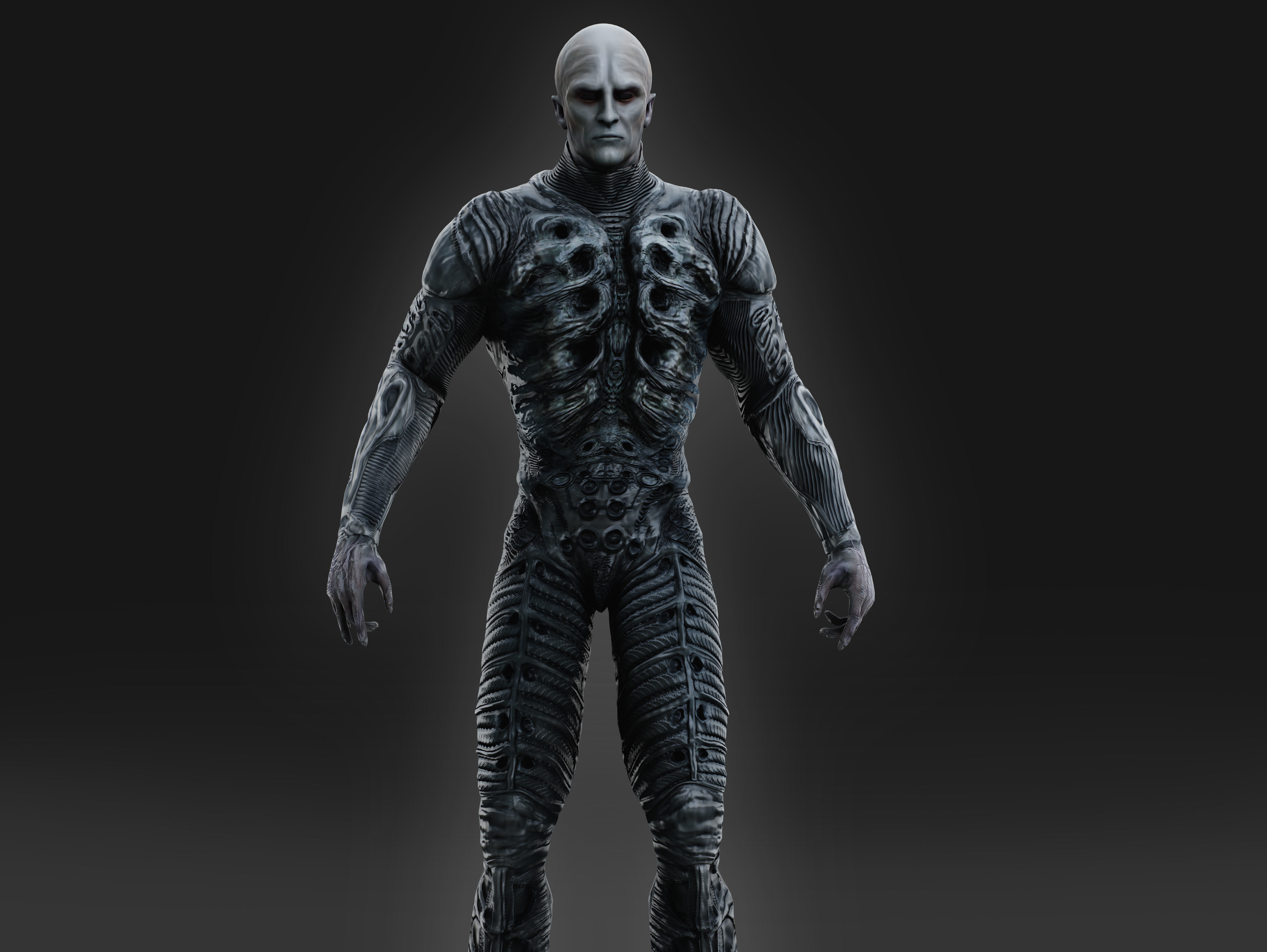 Engineer Prometheus Low-poly 3D model_2