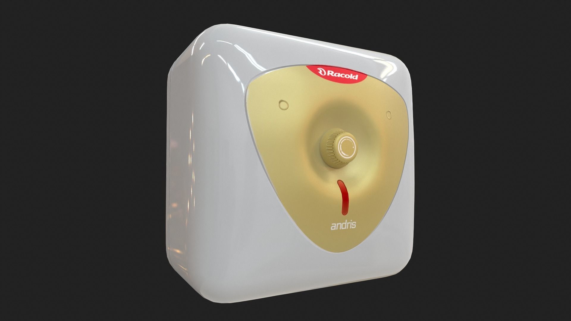 Bathroom Water Heater Geyser - Racold Andris Low-poly 3D model_5