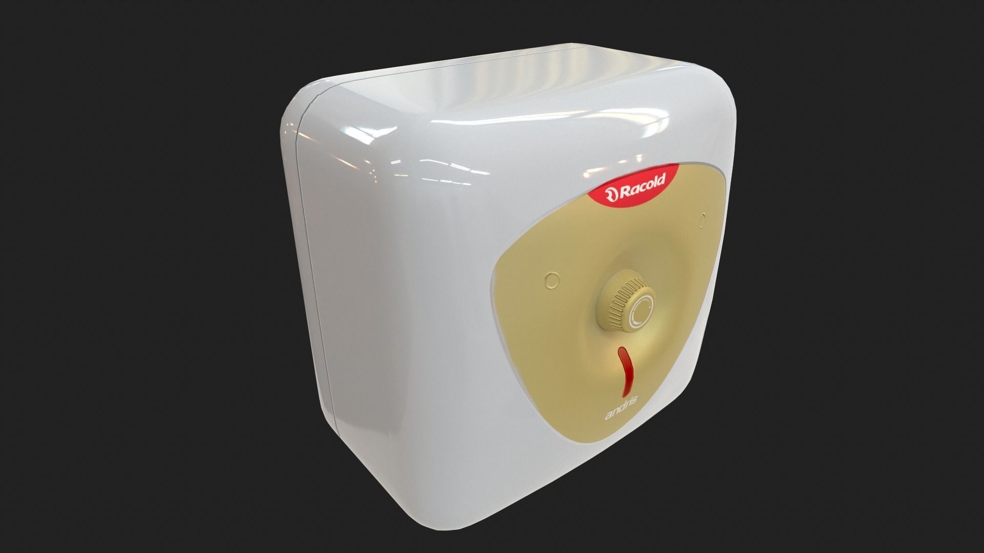 Bathroom Water Heater Geyser - Racold Andris Low-poly 3D model_7