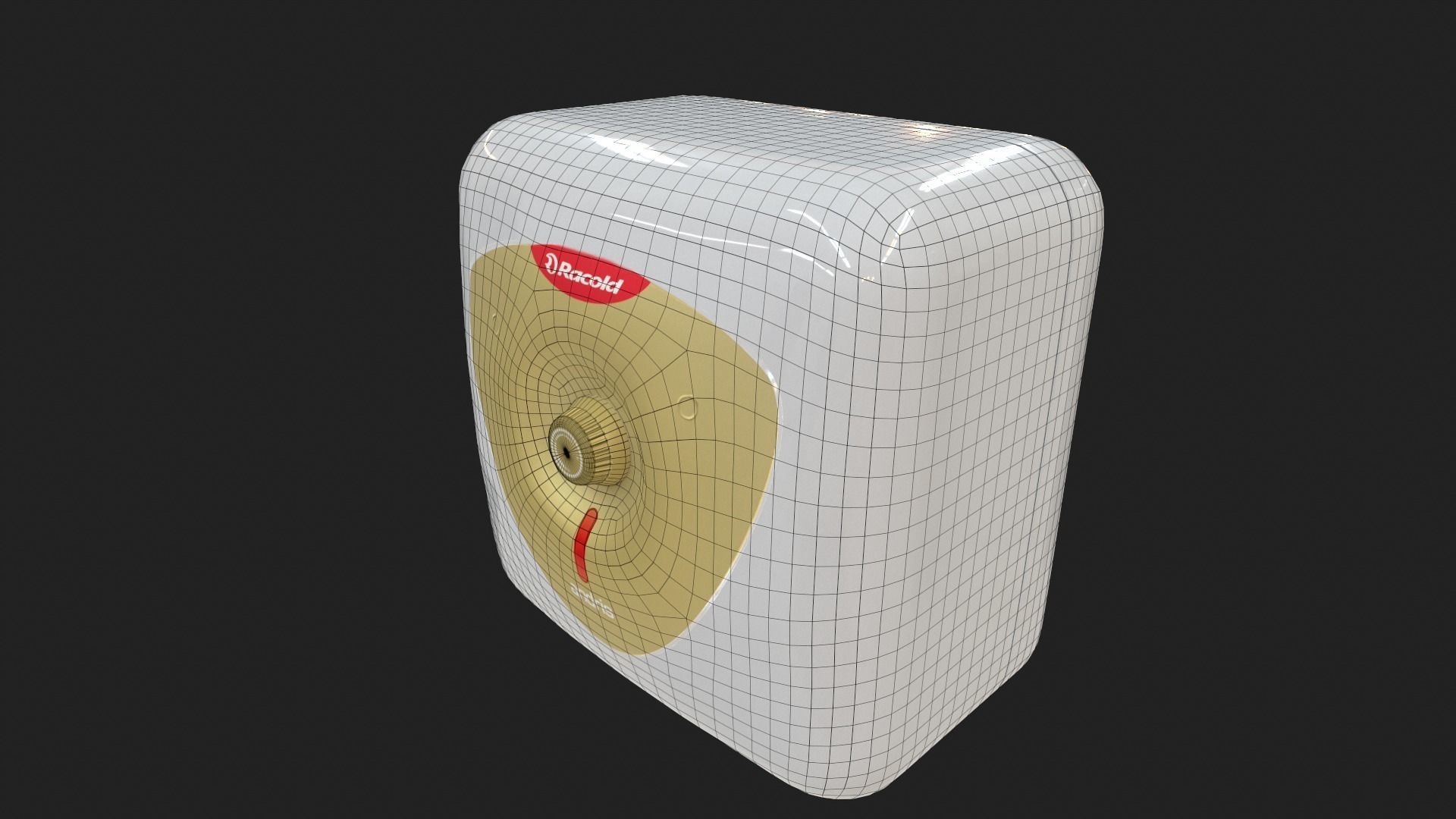 Bathroom Water Heater Geyser - Racold Andris Low-poly 3D model_8