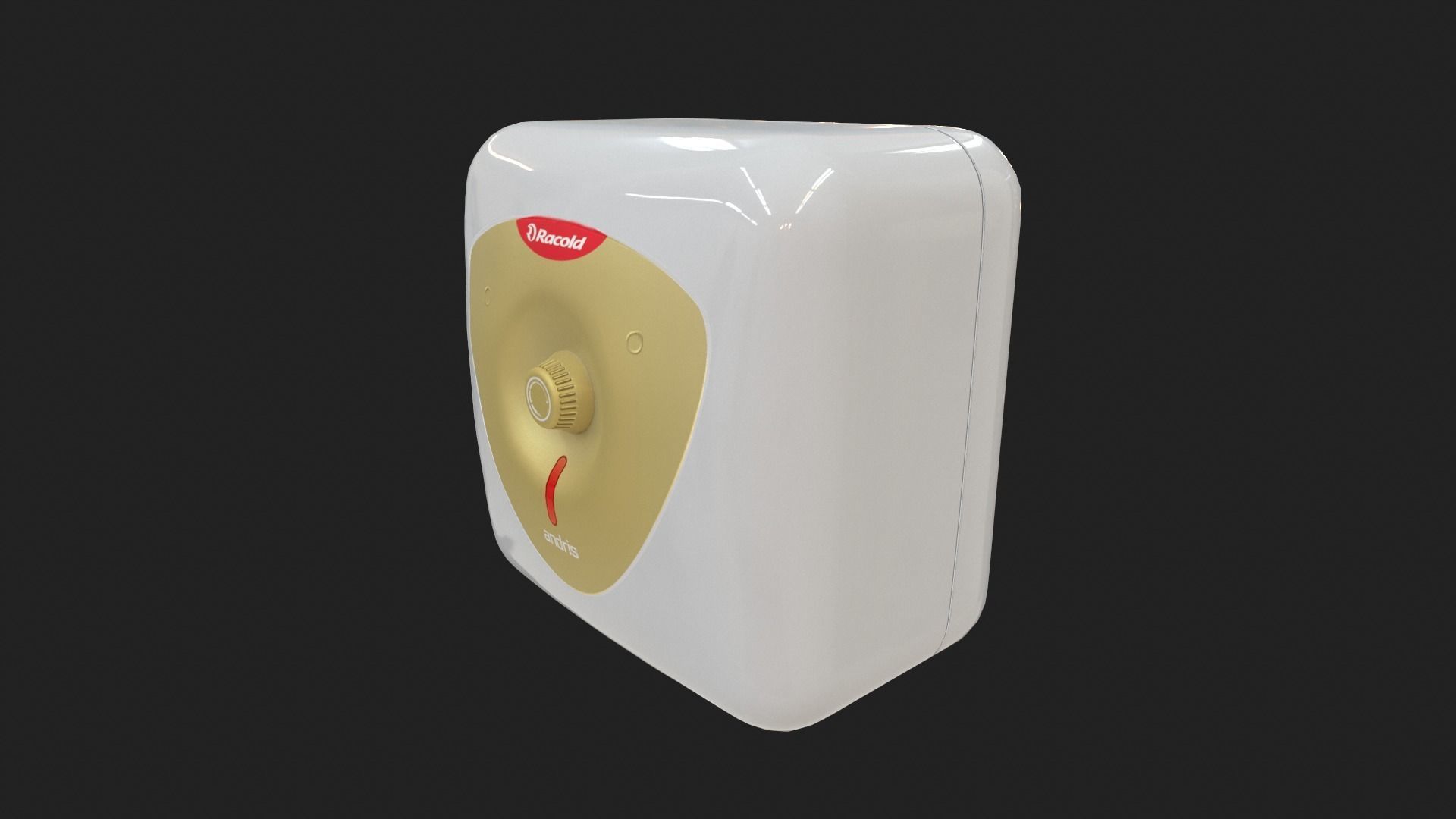 Bathroom Water Heater Geyser - Racold Andris Low-poly 3D model_9