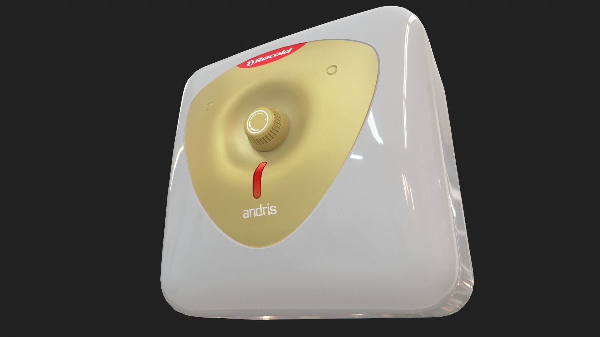 Bathroom Water Heater Geyser - Racold Andris Low-poly 3D model_16