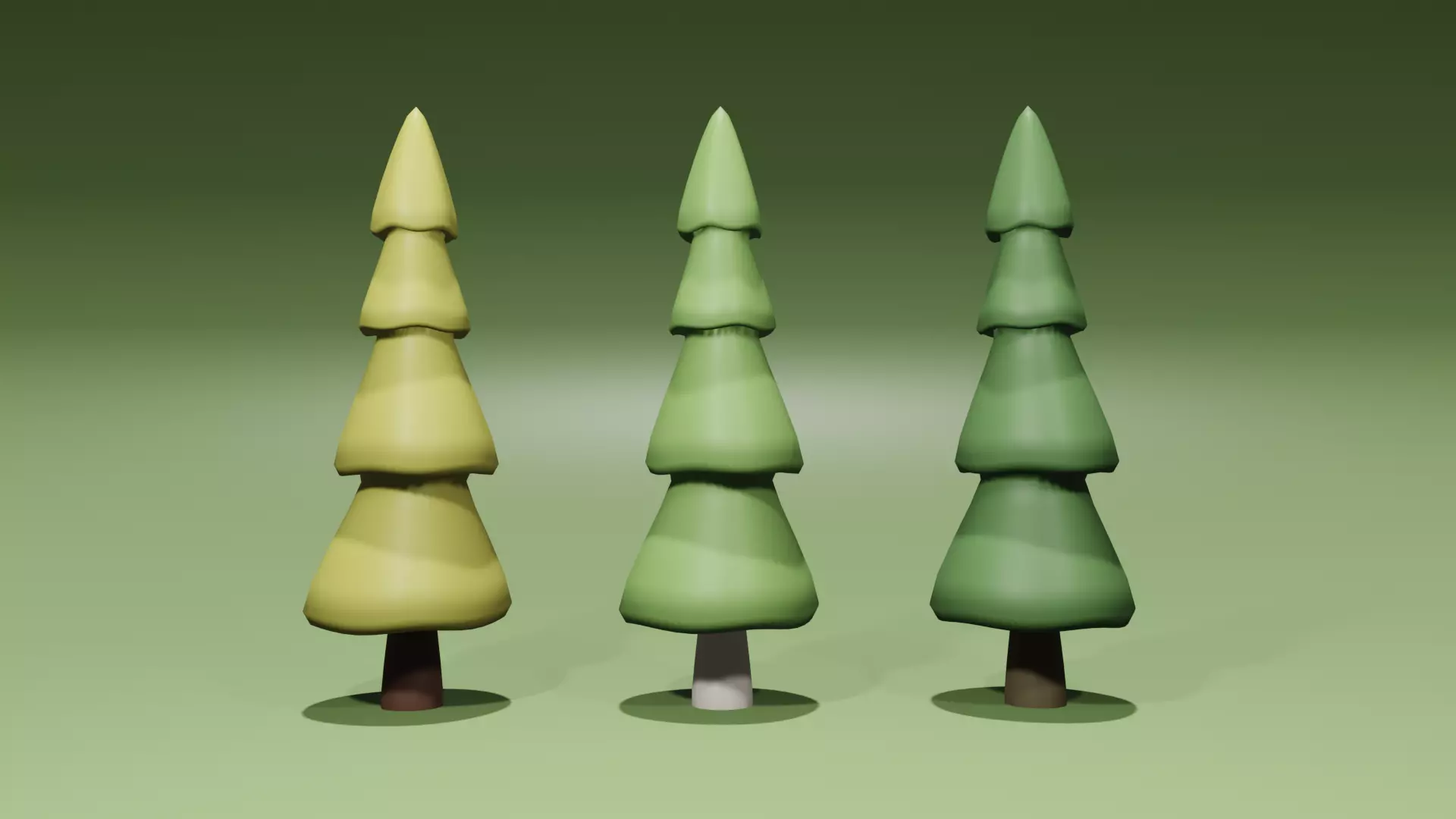 Lazy Tree 01 Low-poly 3D model_0