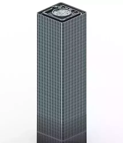 Tour Zamansky Low-poly 3D model 3