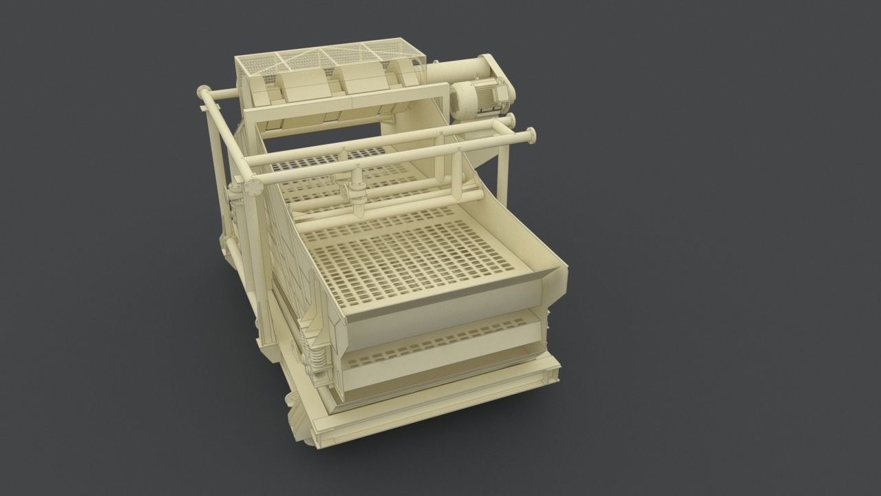 mining screen 3D model_3