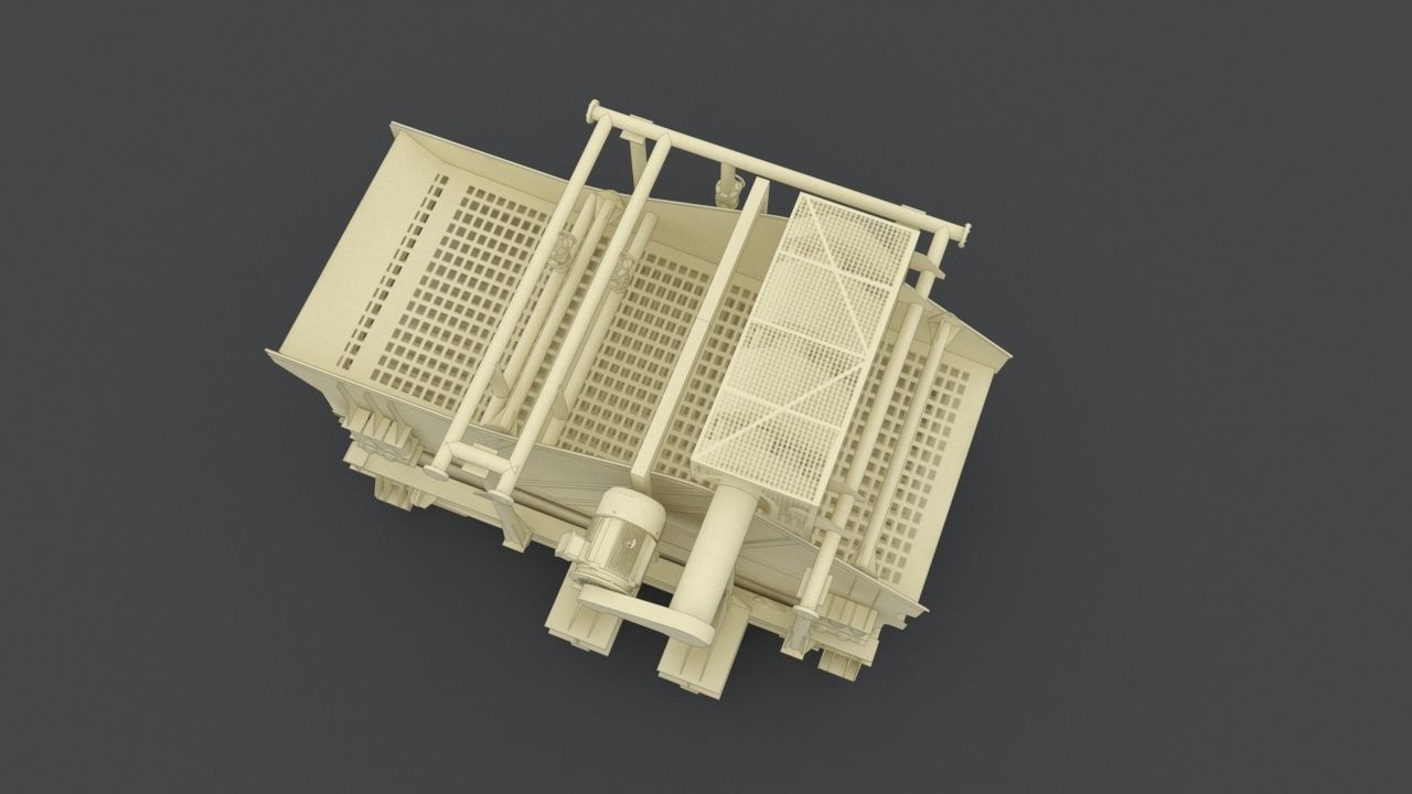 mining screen 3D model_1