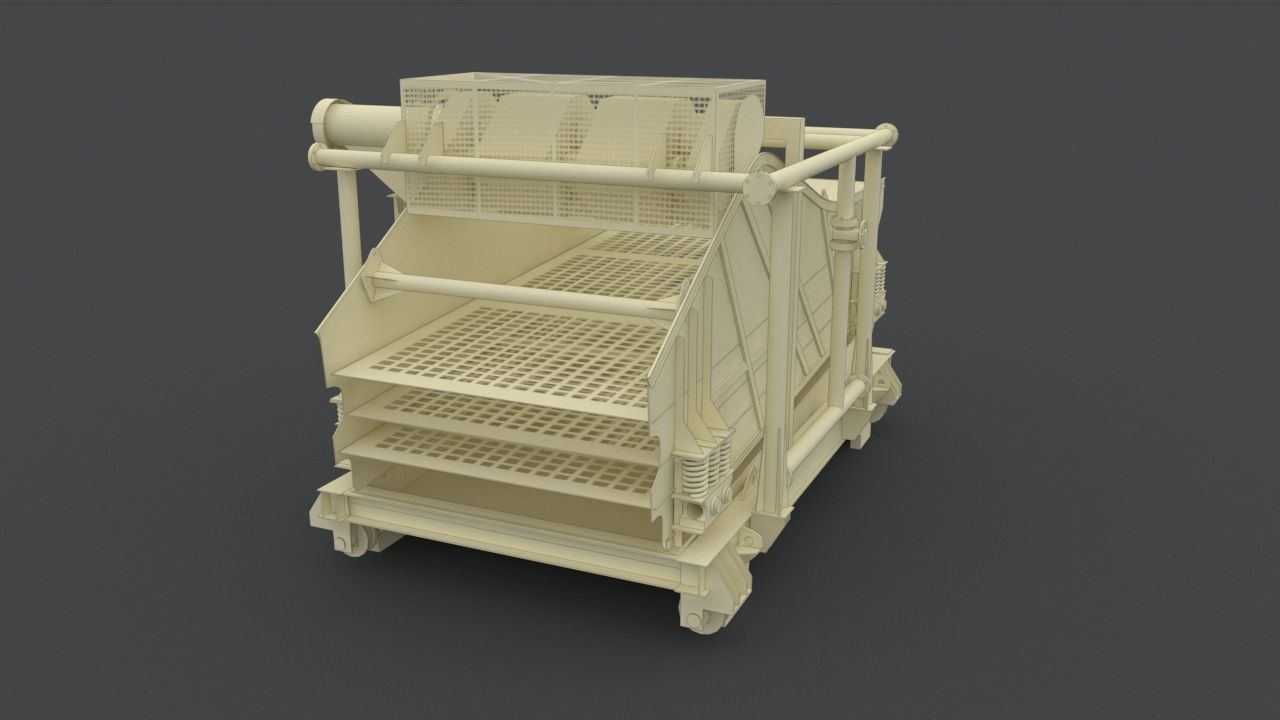 mining screen 3D model_2
