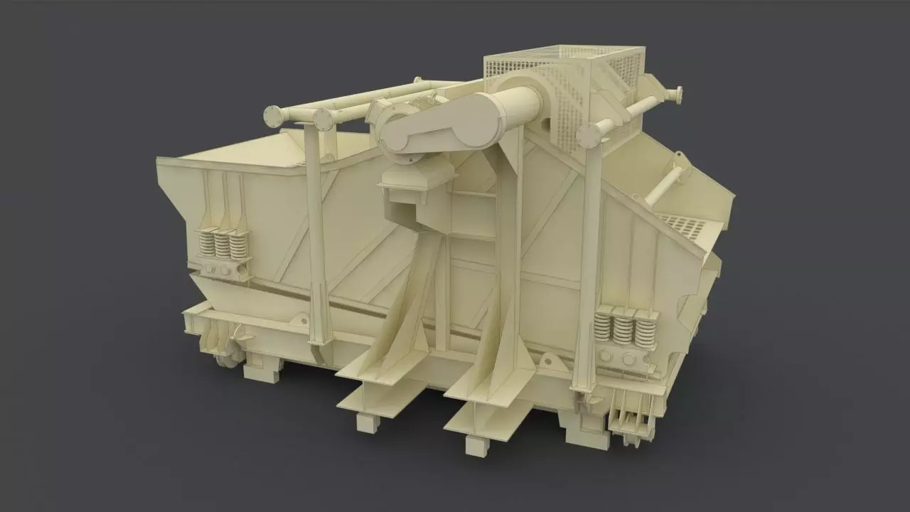 mining screen 3D model_0