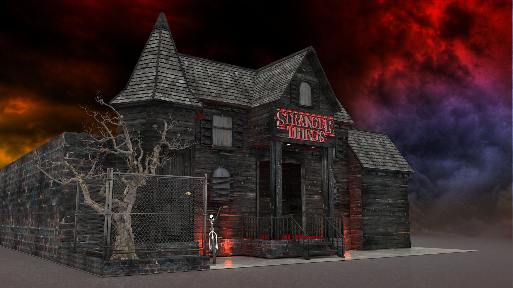 Strangers Things 3D model_1