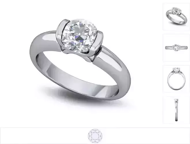 Women ring 3dm stl render detail