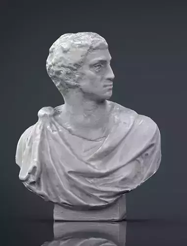 ROMAN BUST 2 Low-poly 3D model
