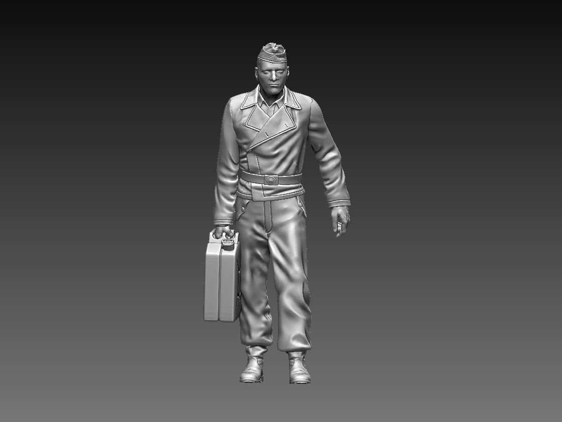 German tank crew 3D print model_66