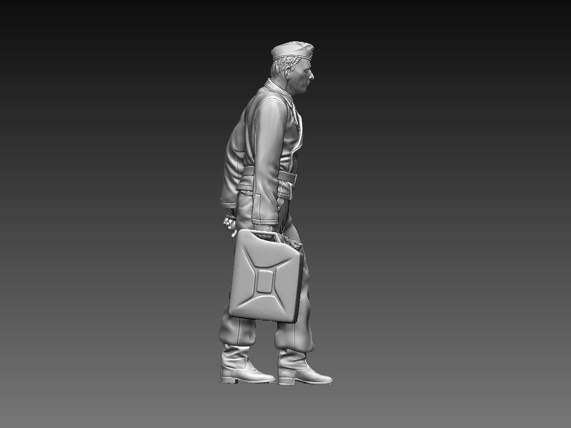 German tank crew 3D print model_18