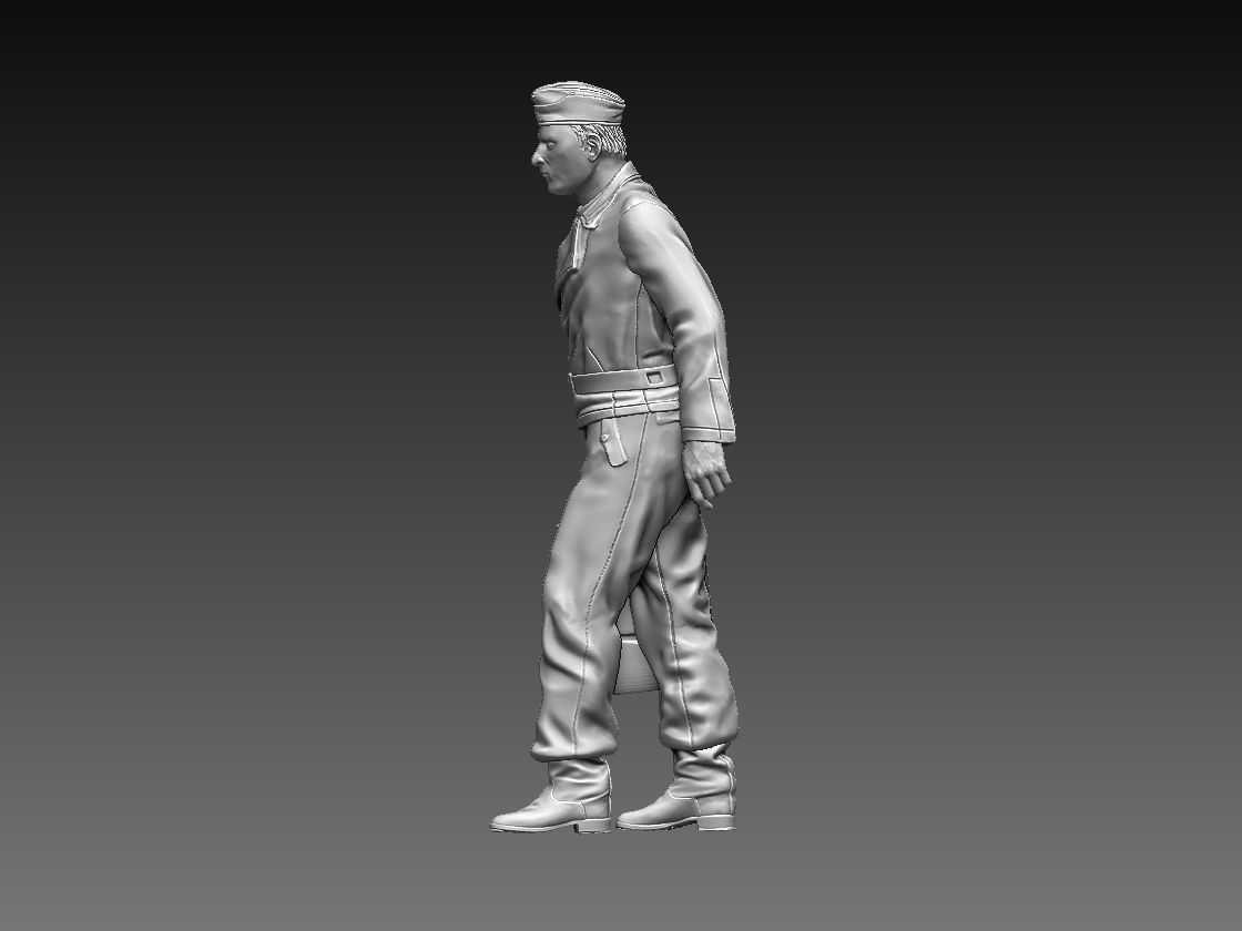German tank crew 3D print model_61