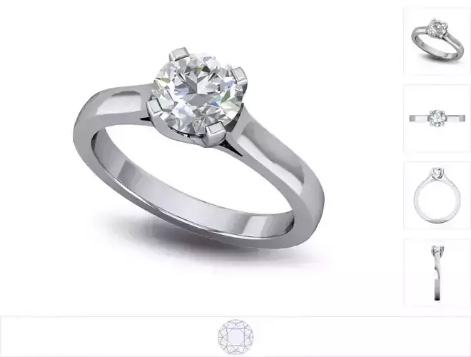 Women ring 3dm stl render detail