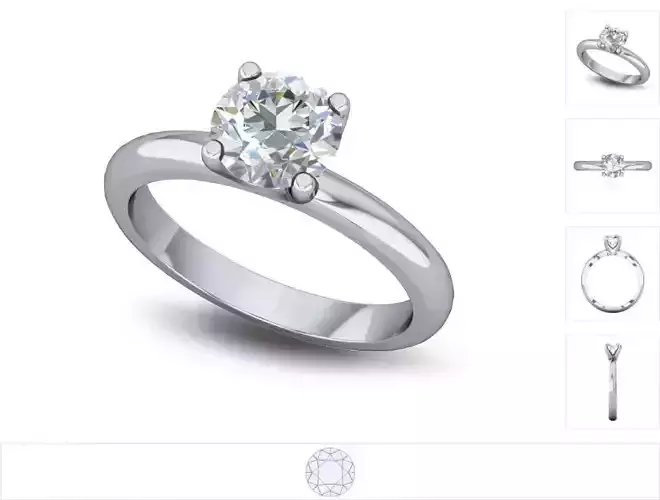 Women ring 3dm stl render detail