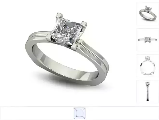 Women ring 3dm stl render detail