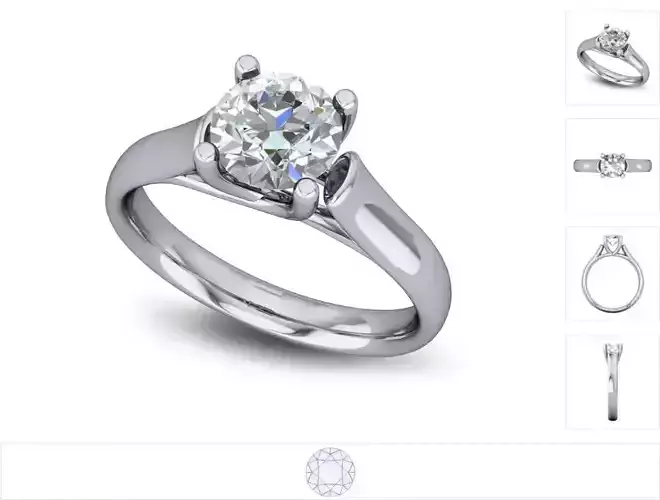 Women ring 3dm stl render detail