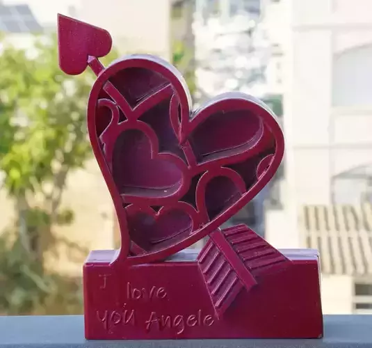 love love love heart with arrow in it