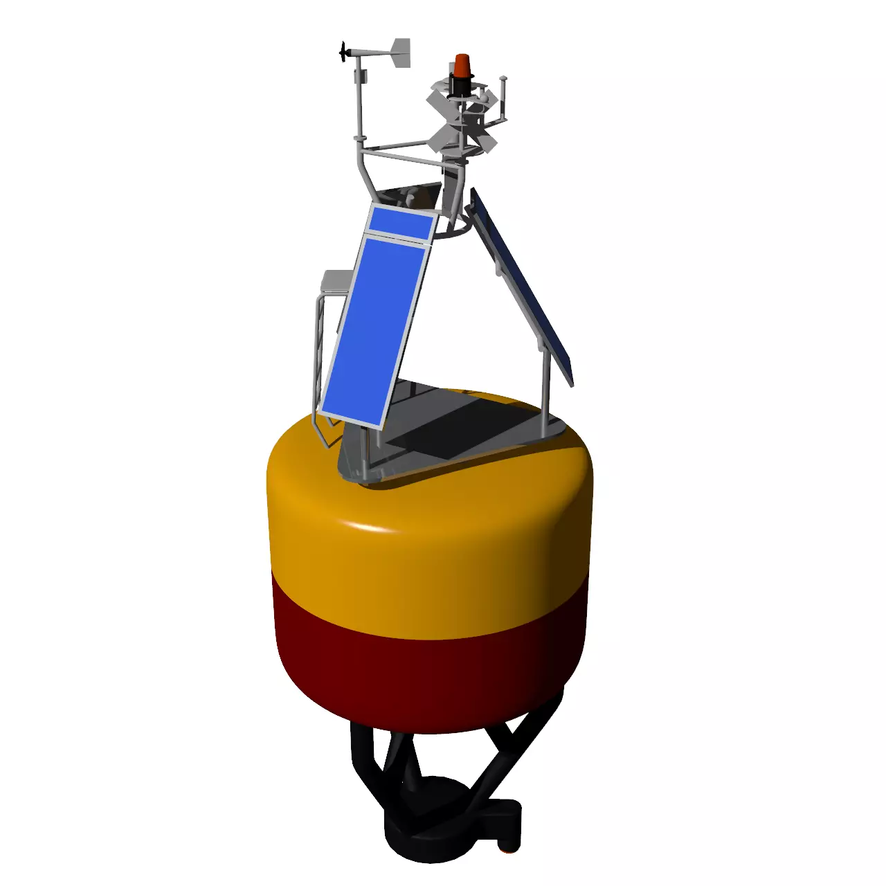 Weather buoy  3D model_0