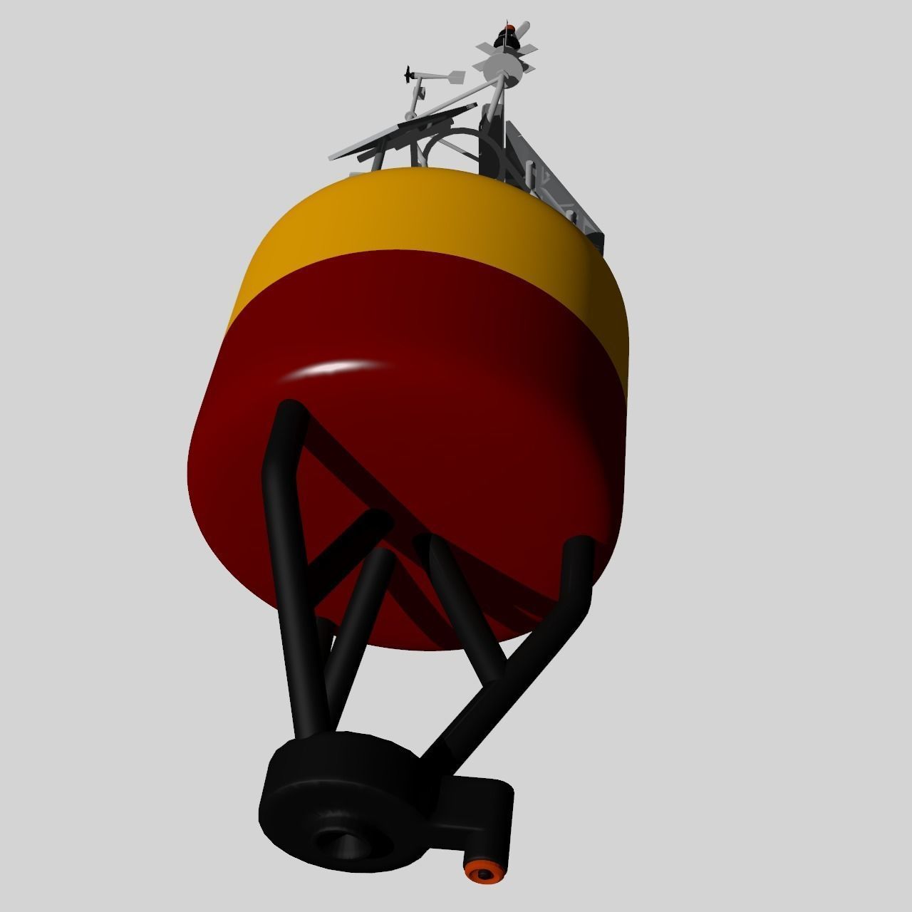 Weather buoy  3D model_4