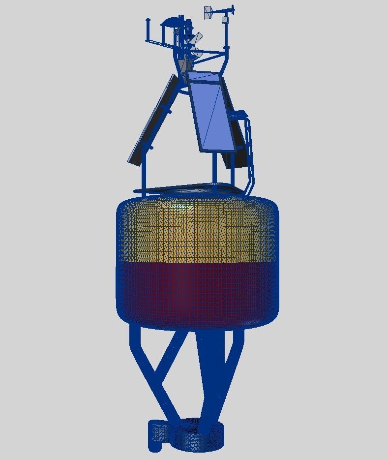 Weather buoy  3D model_6