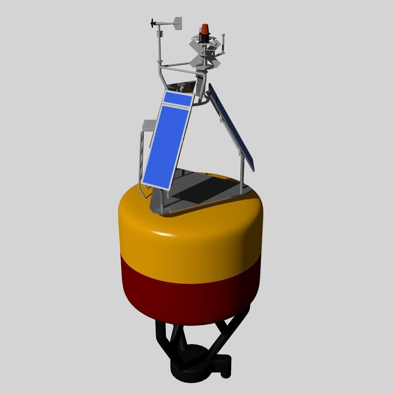 Weather buoy  3D model_1