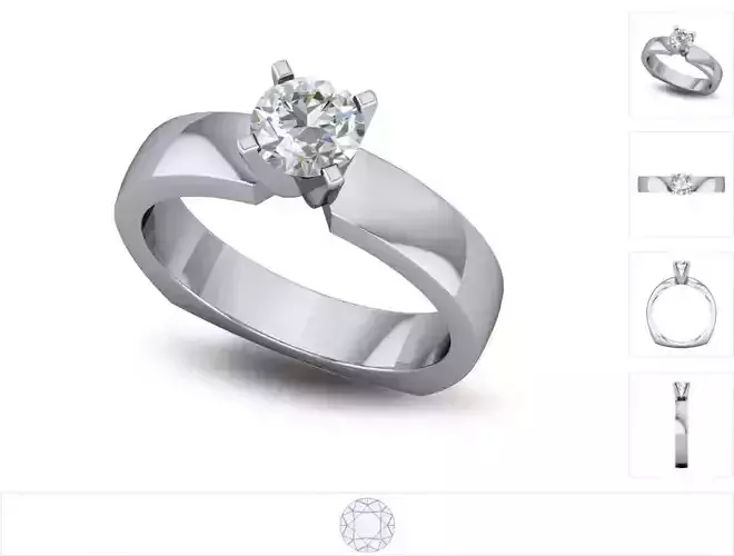 Women ring 3dm stl render detail