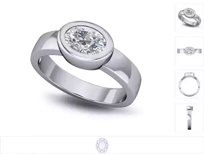 Women ring 3dm stl render detail