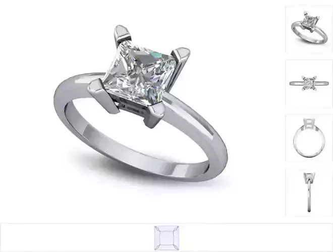 Women ring 3dm stl render detail