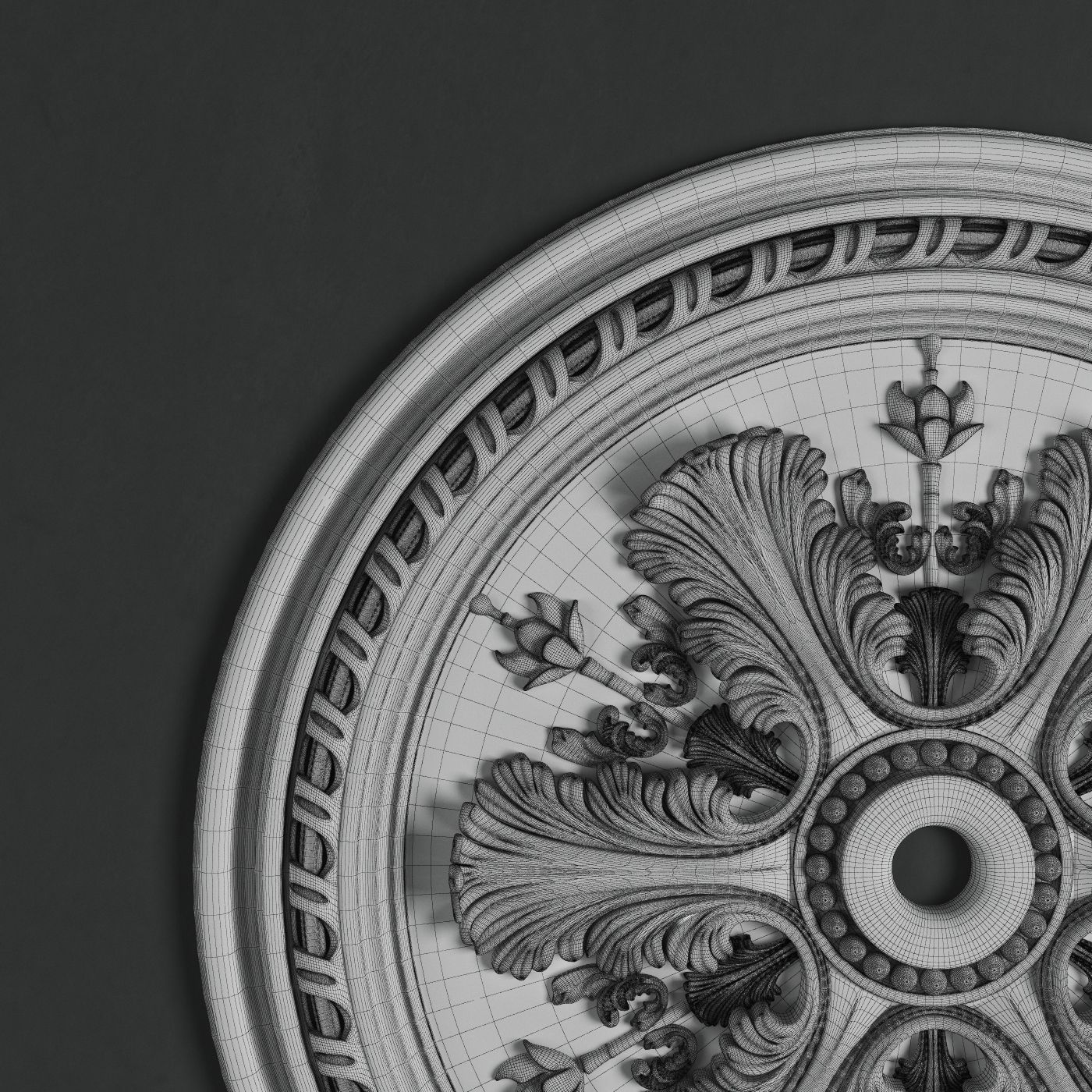 Rosette Torus Style art 108 3D model_4