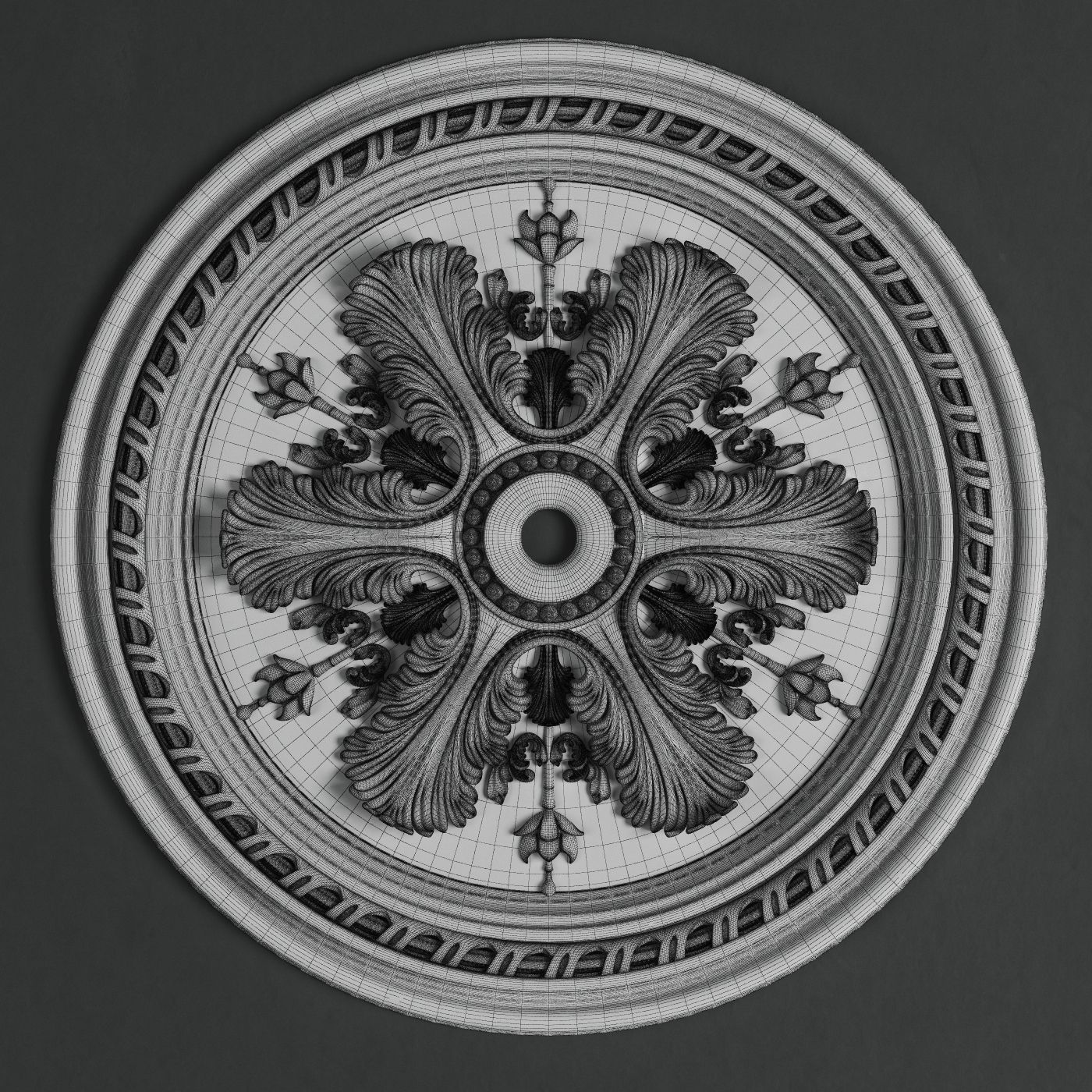 Rosette Torus Style art 108 3D model_3