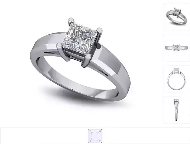 Women ring 3dm stl render detail