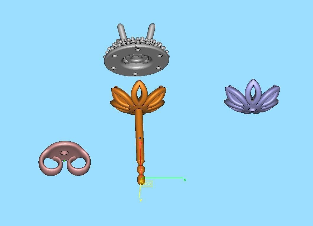 Round Halo Stud Earrings Women Earrings 3dmodel 3D print model_27