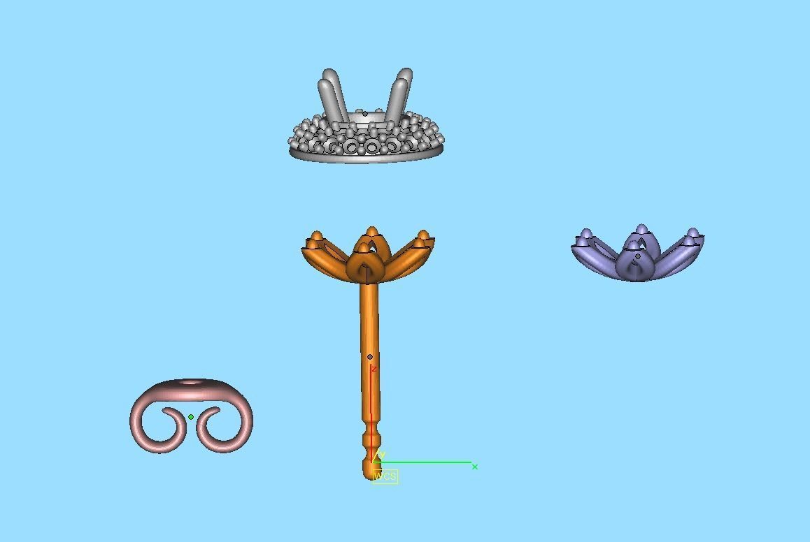 Round Halo Stud Earrings Women Earrings 3dmodel 3D print model_28