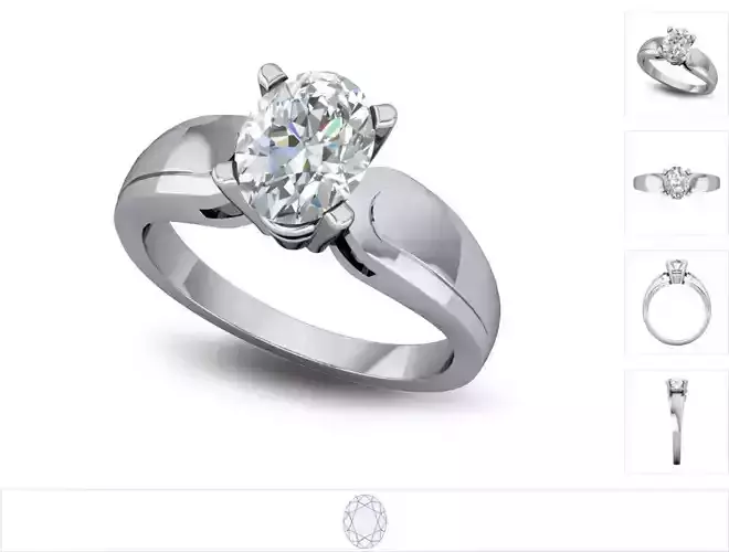 Women ring 3dm stl render detail