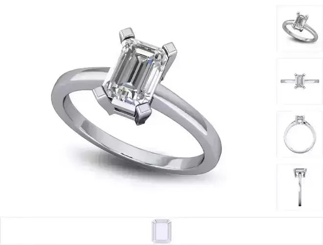 Women ring 3dm stl render detail