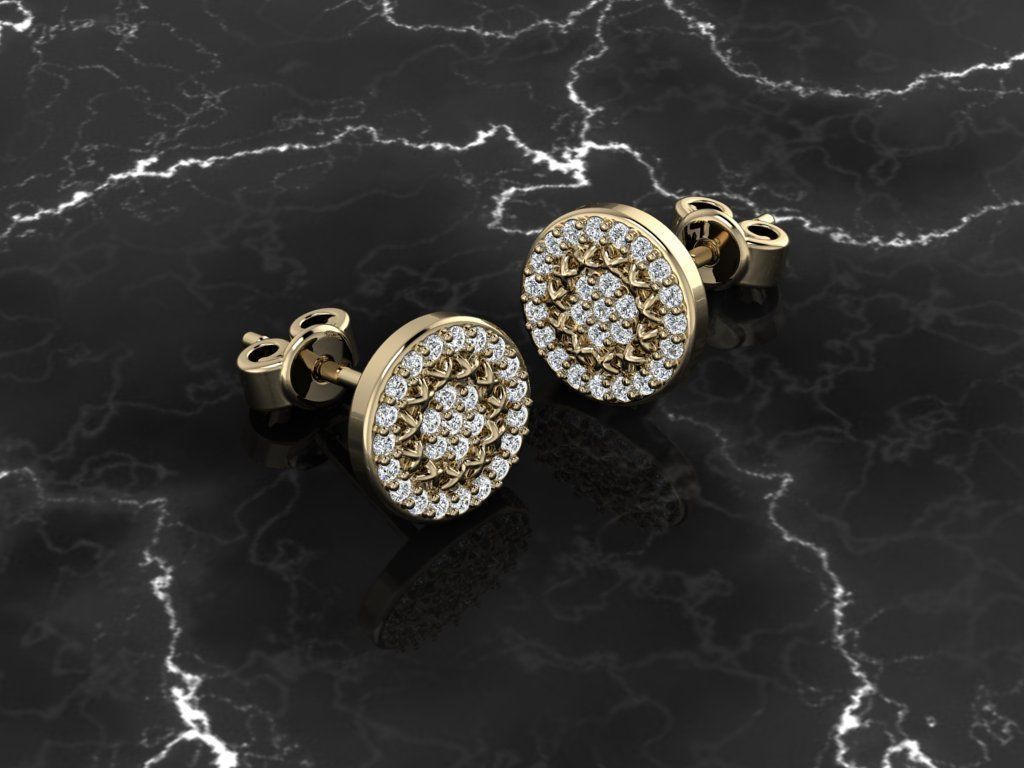 Earring Jewelry 3D print model_10